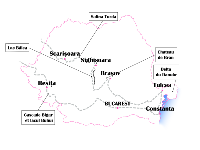 Roumanie itinéraire